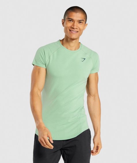 Men's Gymshark Bold T-Shirts Green | CA 16A503